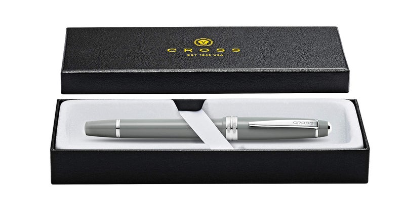 Cross Bailey Light Refillable Rollerball Pen Presented in a Everyday Gift Box - Medium Point, Black Ink, Polished Gray - Image 4